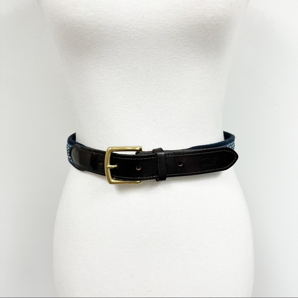 Vineyard Vines Canvas Whale Belt Made in USA Size 30 - Picture 4 of 11
